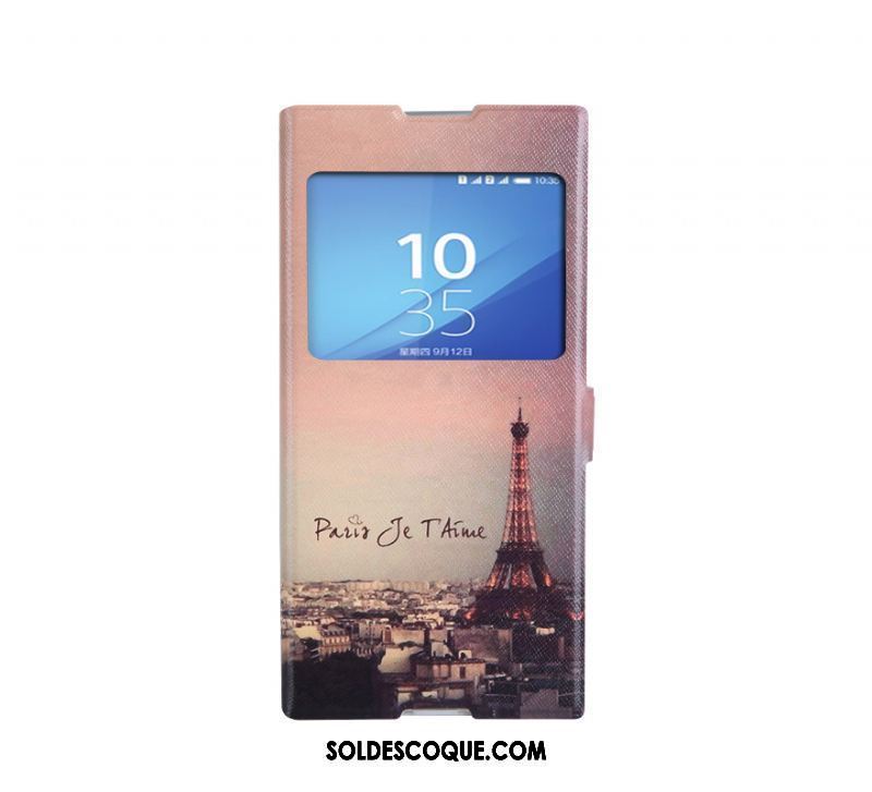 Coque Sony Xperia Xa1 Blanc Dessin Animé Support Étui En Cuir Protection En Ligne