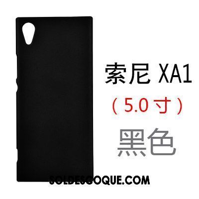 Coque Sony Xperia Xa1 Bleu Délavé En Daim Étui Téléphone Portable Difficile Housse Pas Cher