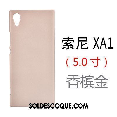 Coque Sony Xperia Xa1 Bleu Délavé En Daim Étui Téléphone Portable Difficile Housse Pas Cher