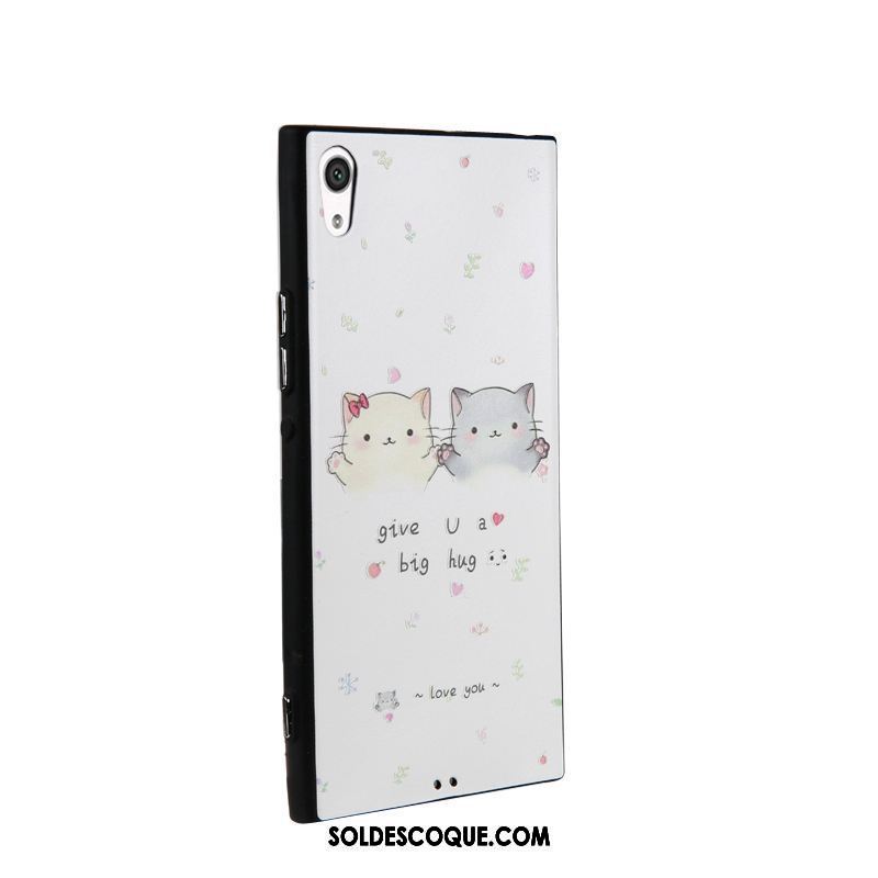 Coque Sony Xperia Xa1 Dessin Animé Téléphone Portable Protection Silicone Noir Housse En Ligne