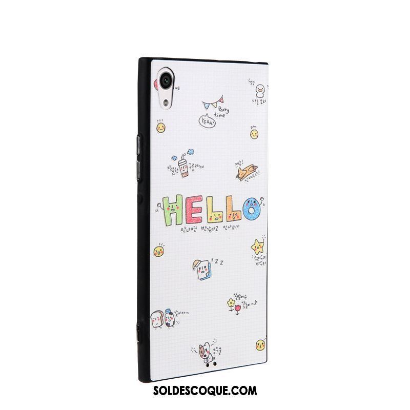 Coque Sony Xperia Xa1 Dessin Animé Téléphone Portable Protection Silicone Noir Housse En Ligne