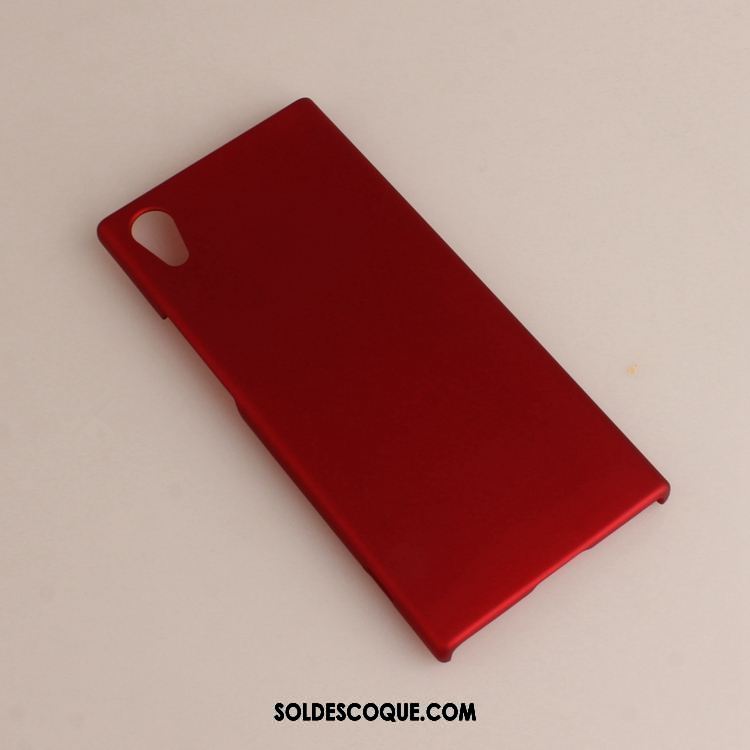 Coque Sony Xperia Xa1 Délavé En Daim Rouge Difficile Protection Téléphone Portable Housse France