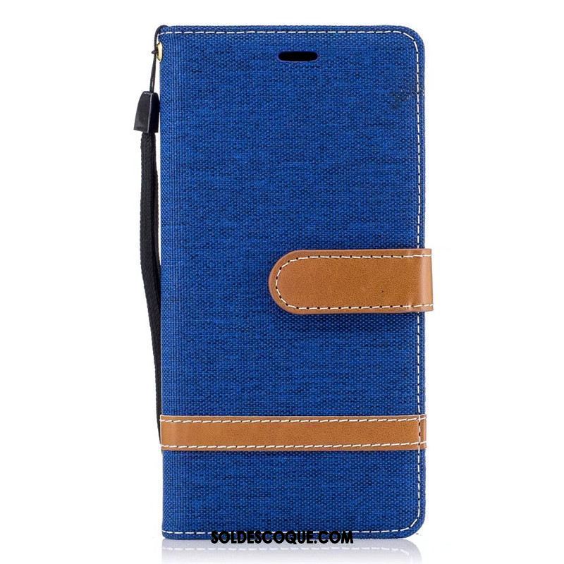 Coque Sony Xperia Xa1 En Denim Étui Protection Étui En Cuir Téléphone Portable En Vente