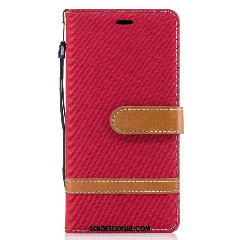 Coque Sony Xperia Xa1 En Denim Étui Protection Étui En Cuir Téléphone Portable En Vente