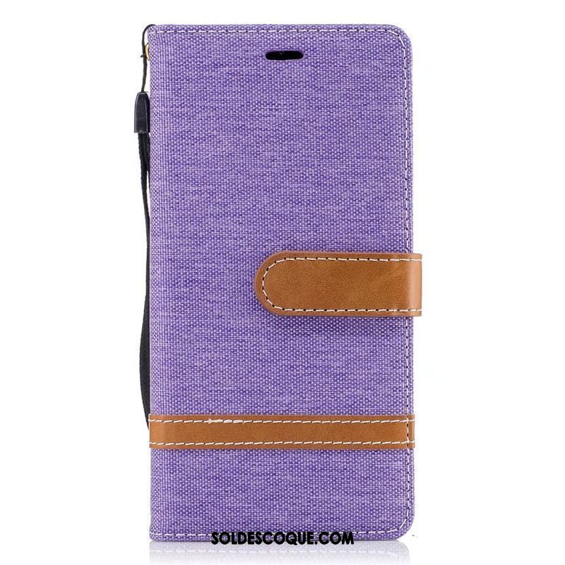 Coque Sony Xperia Xa1 En Denim Étui Protection Étui En Cuir Téléphone Portable En Vente