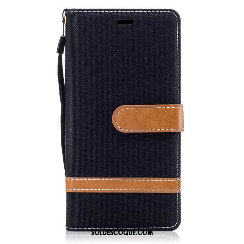 Coque Sony Xperia Xa1 En Denim Étui Protection Étui En Cuir Téléphone Portable En Vente