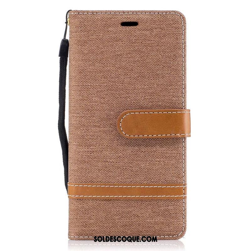 Coque Sony Xperia Xa1 En Denim Étui Protection Étui En Cuir Téléphone Portable En Vente