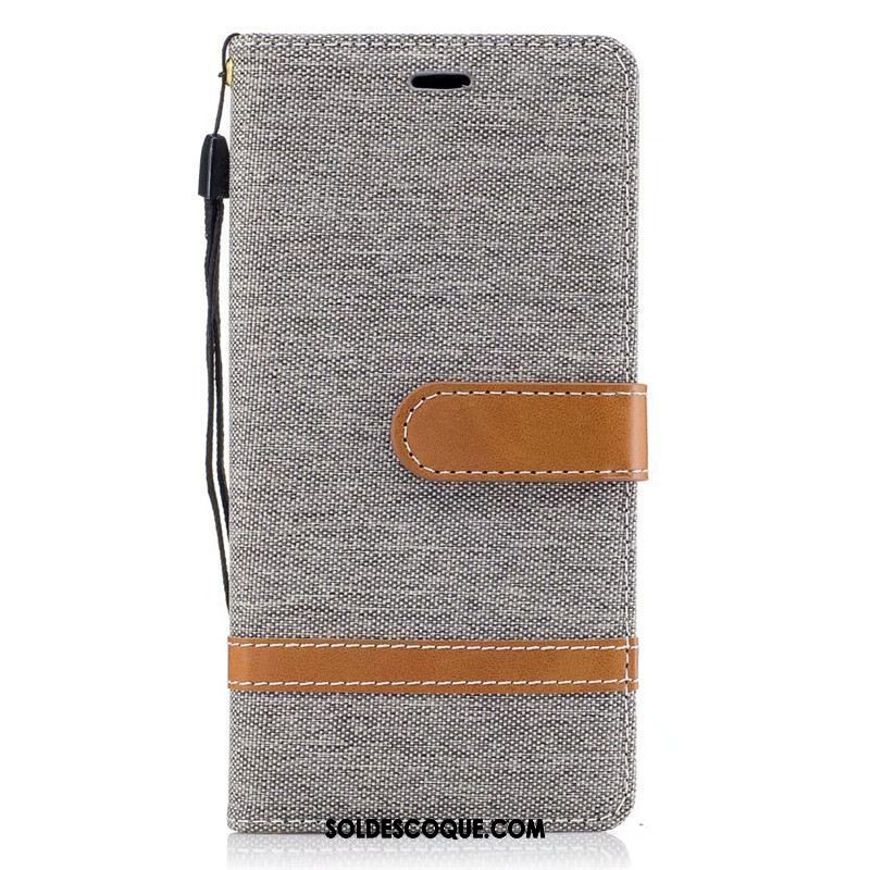 Coque Sony Xperia Xa1 En Denim Étui Protection Étui En Cuir Téléphone Portable En Vente