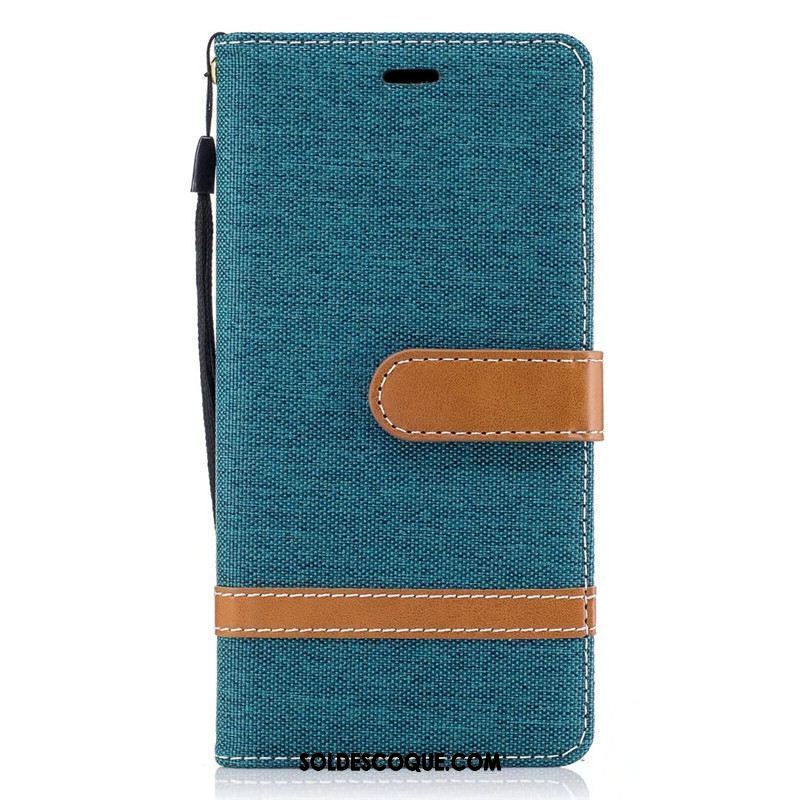 Coque Sony Xperia Xa1 En Denim Étui Protection Étui En Cuir Téléphone Portable En Vente