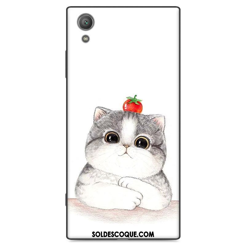 Coque Sony Xperia Xa1 Plus Dessin Animé Étui Protection Noir Créatif Pas Cher