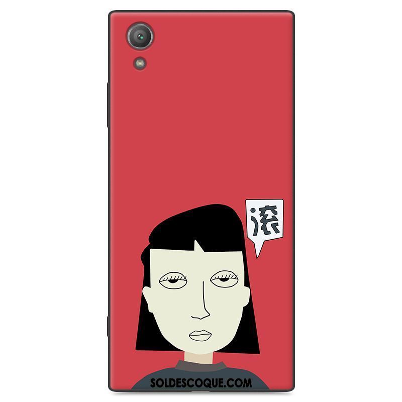 Coque Sony Xperia Xa1 Plus Dessin Animé Étui Protection Noir Créatif Pas Cher