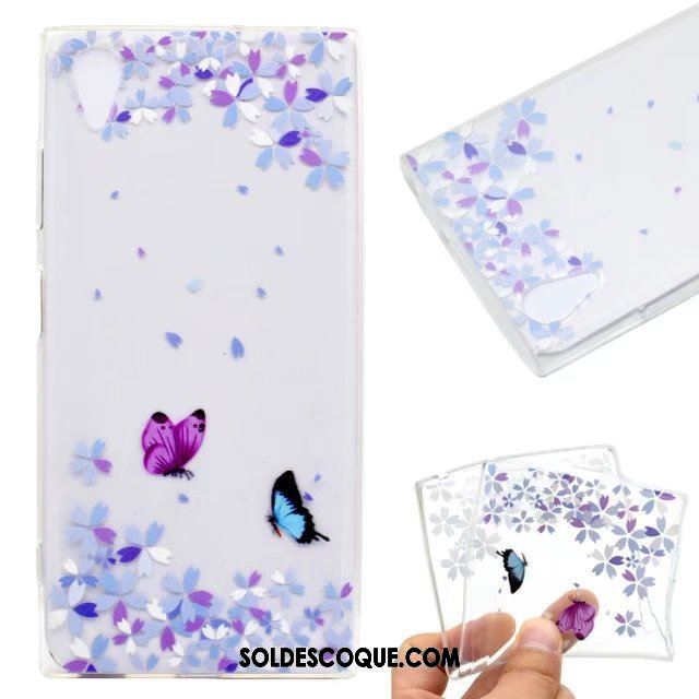 Coque Sony Xperia Xa1 Plus Fluide Doux Tout Compris Très Mince Bleu Incassable En Ligne