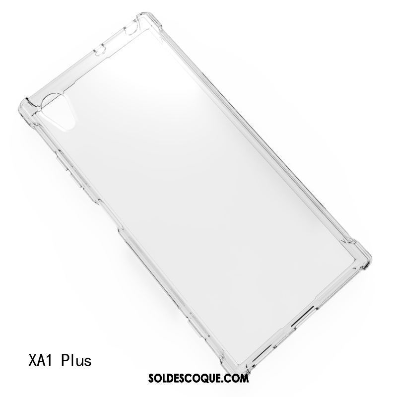 Coque Sony Xperia Xa1 Plus Incassable Fluide Doux Silicone Noir Étui En Ligne