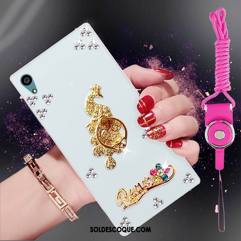 Coque Sony Xperia Xa1 Plus Ornements Suspendus Téléphone Portable Fluide Doux Tendance Strass Pas Cher