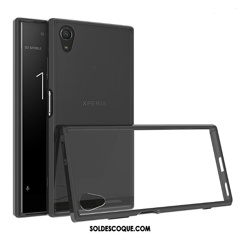 Coque Sony Xperia Xa1 Plus Personnalité Téléphone Portable Blanc Transparent Border Pas Cher