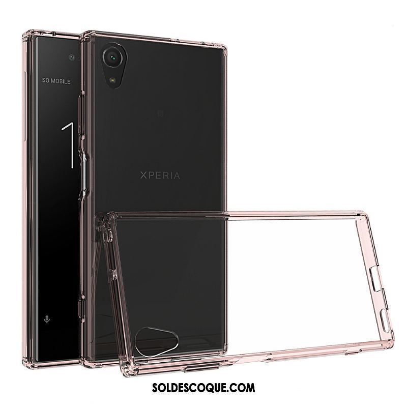 Coque Sony Xperia Xa1 Plus Personnalité Téléphone Portable Blanc Transparent Border Pas Cher