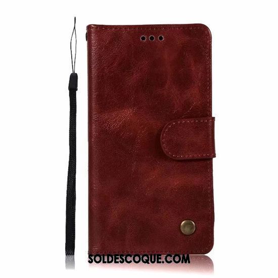 Coque Sony Xperia Xa1 Plus Protection Téléphone Portable Étui Vintage Étui En Cuir Pas Cher