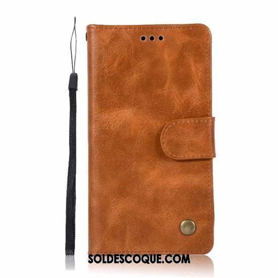 Coque Sony Xperia Xa1 Plus Protection Téléphone Portable Étui Vintage Étui En Cuir Pas Cher