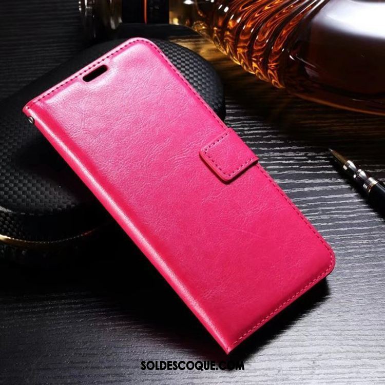 Coque Sony Xperia Xa1 Plus Téléphone Portable Rouge Carte Étui En Cuir Incassable France