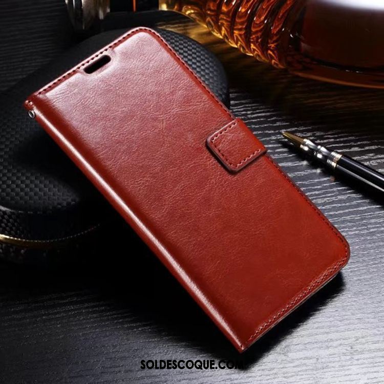 Coque Sony Xperia Xa1 Plus Téléphone Portable Rouge Carte Étui En Cuir Incassable France