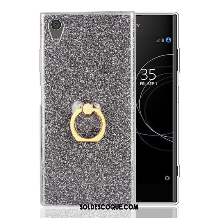 Coque Sony Xperia Xa1 Plus Étui Protection Incassable Anneau Or Pas Cher