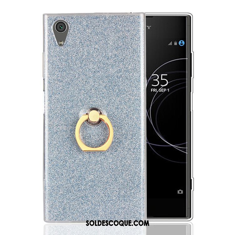 Coque Sony Xperia Xa1 Plus Étui Protection Incassable Anneau Or Pas Cher