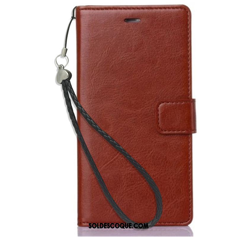 Coque Sony Xperia Xa1 Portefeuille Étui Rouge Étui En Cuir Téléphone Portable Soldes