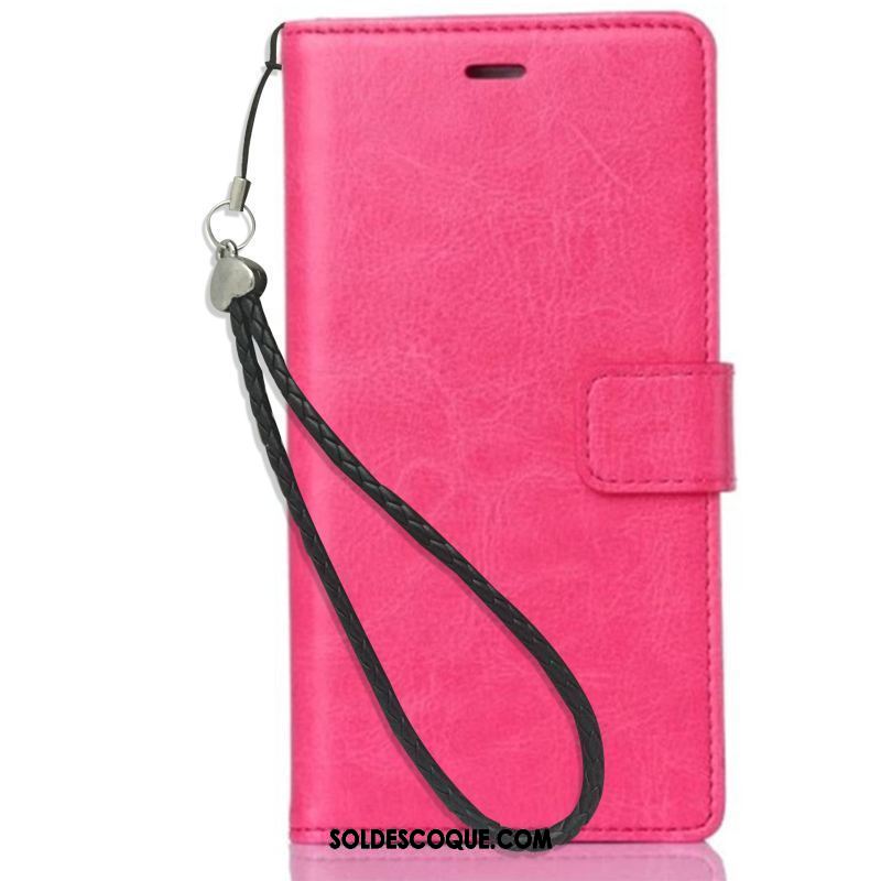 Coque Sony Xperia Xa1 Portefeuille Étui Rouge Étui En Cuir Téléphone Portable Soldes
