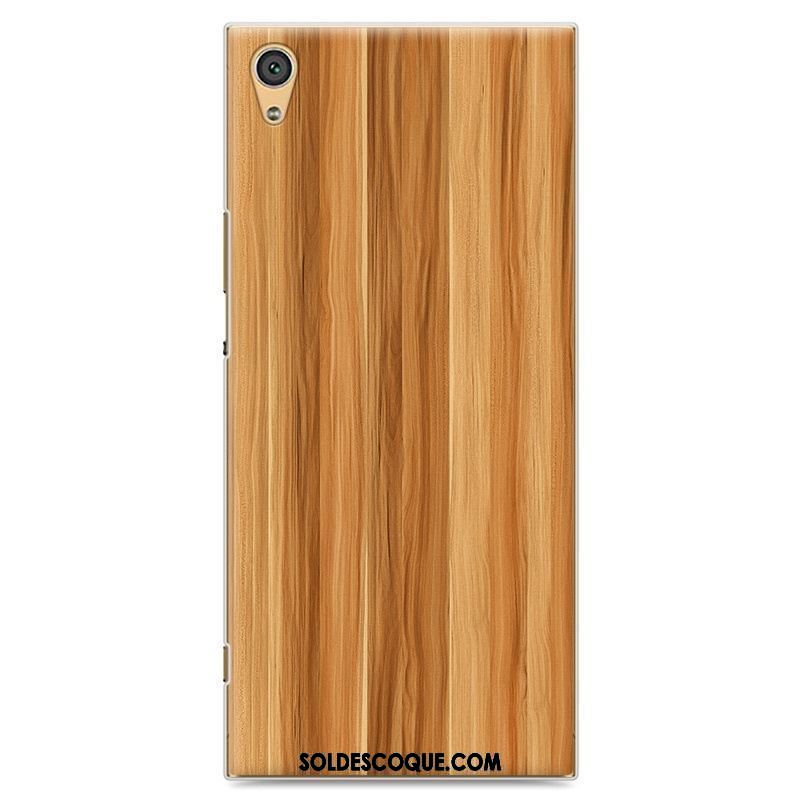 Coque Sony Xperia Xa1 Protection Grain De Bois Vintage Téléphone Portable Étui En Ligne