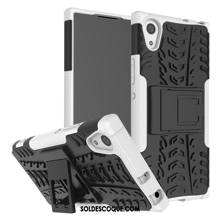Coque Sony Xperia Xa1 Protection Noir Étui En Cuir Incassable Téléphone Portable Soldes
