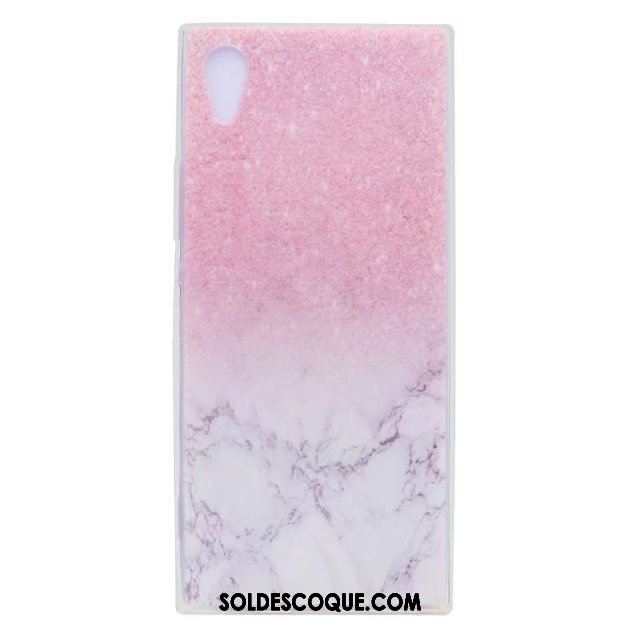 Coque Sony Xperia Xa1 Transparent Téléphone Portable Étui Peinture Rose Pas Cher