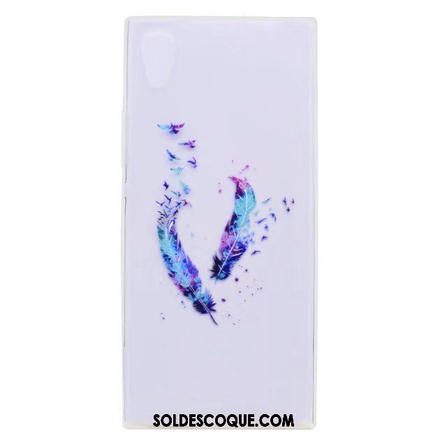 Coque Sony Xperia Xa1 Transparent Téléphone Portable Étui Peinture Rose Pas Cher