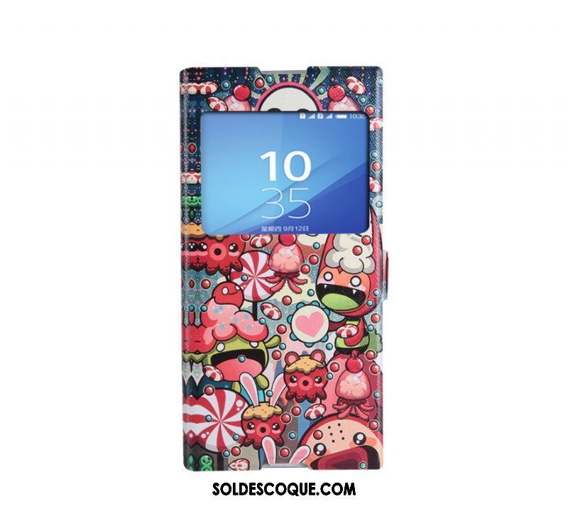 Coque Sony Xperia Xa1 Ultra Dessin Animé Tout Compris Bleu Protection Clamshell Soldes