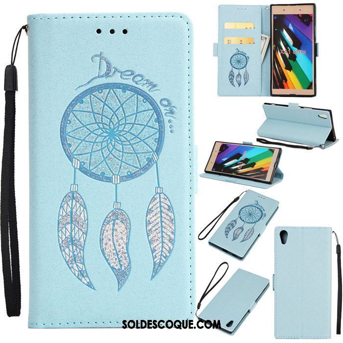 Coque Sony Xperia Xa1 Ultra Incassable Étui En Cuir Protection Téléphone Portable Violet France