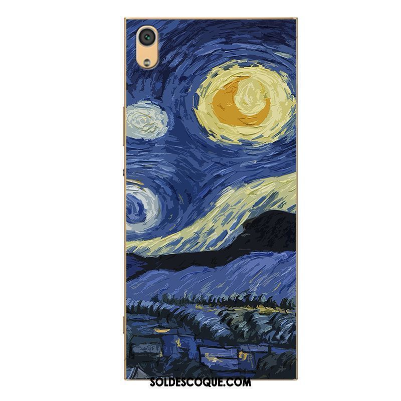 Coque Sony Xperia Xa1 Ultra Peinture Téléphone Portable Fluide Doux Personnalité Protection Pas Cher