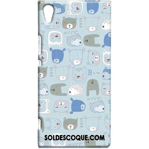 Coque Sony Xperia Xa1 Ultra Protection Téléphone Portable Délavé En Daim Bleu Doux Pas Cher