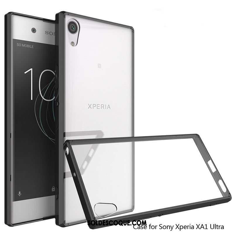 Coque Sony Xperia Xa1 Ultra Téléphone Portable Fluide Doux Vert Incassable Transparent En Ligne