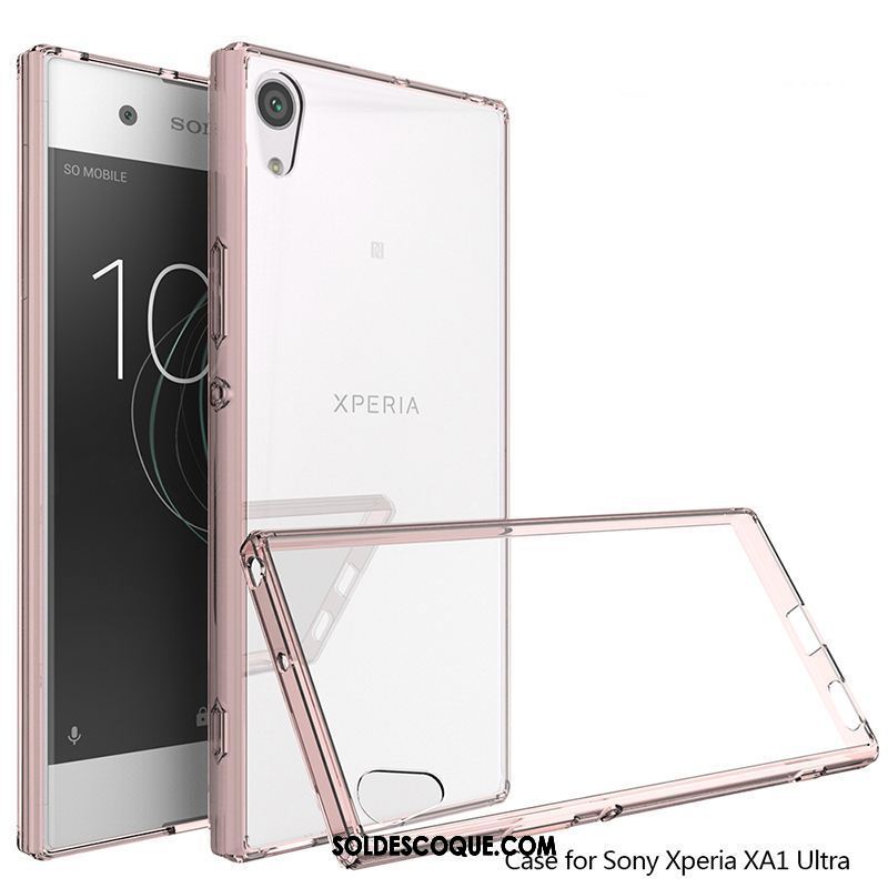 Coque Sony Xperia Xa1 Ultra Téléphone Portable Fluide Doux Vert Incassable Transparent En Ligne