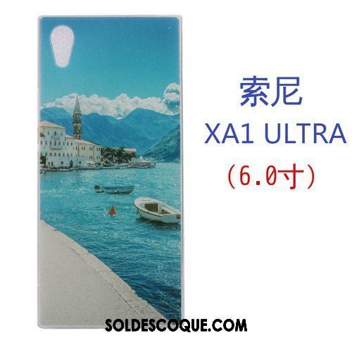 Coque Sony Xperia Xa1 Ultra Téléphone Portable Silicone Blanc Créatif Étui Pas Cher