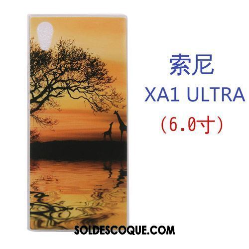 Coque Sony Xperia Xa1 Ultra Étui Créatif Fluide Doux Silicone Dessin Animé Pas Cher