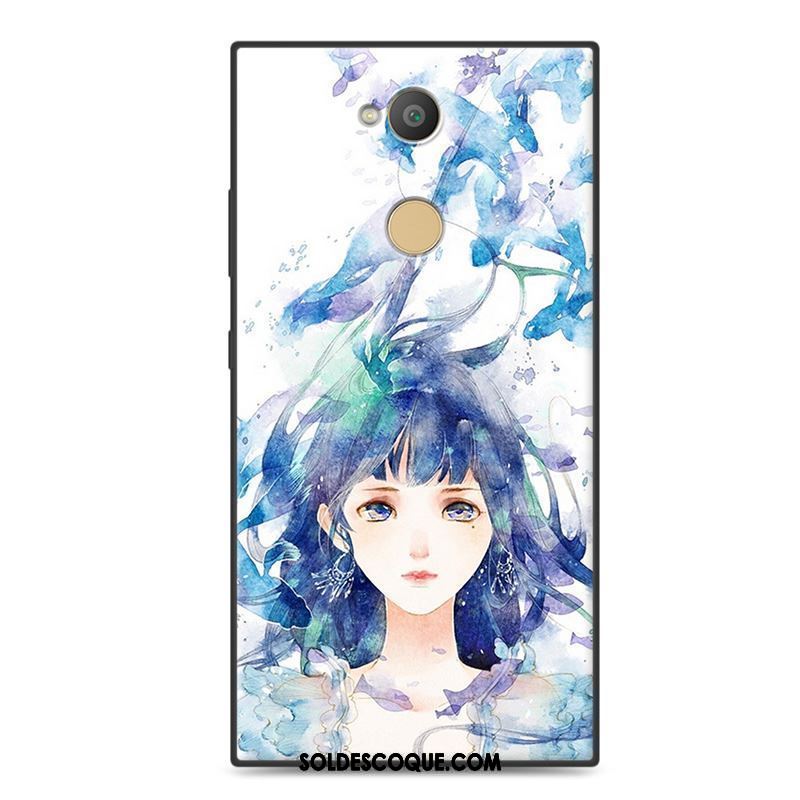 Coque Sony Xperia Xa2 Plus Bleu Tendance Protection Étui Téléphone Portable En Vente