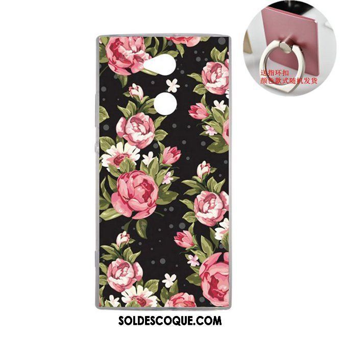 Coque Sony Xperia Xa2 Plus Personnalisé Marque De Tendance Silicone Incassable Rose Pas Cher