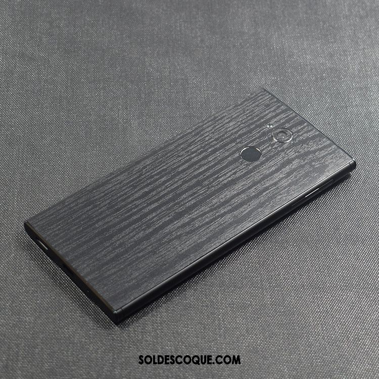 Coque Sony Xperia Xa2 Plus Protection Couleur Téléphone Portable Délavé En Daim Membrane Pas Cher