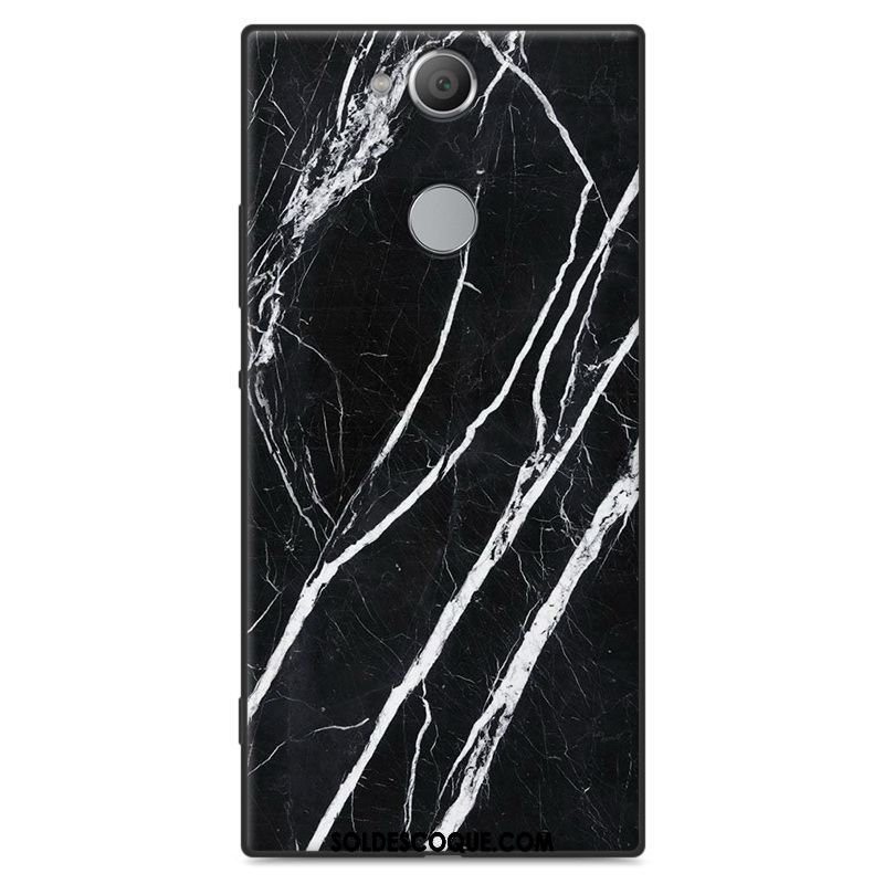 Coque Sony Xperia Xa2 Plus Silicone Bleu Marin Téléphone Portable Fluide Doux Tout Compris Pas Cher