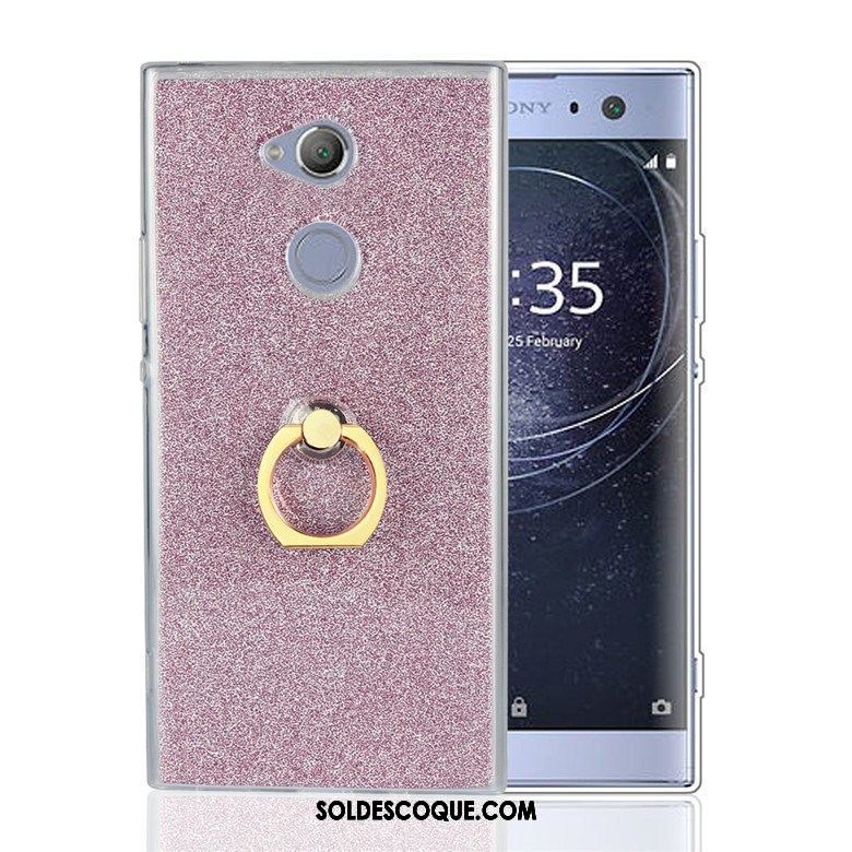 Coque Sony Xperia Xa2 Plus Support Protection Anneau Fluide Doux Étui En Ligne