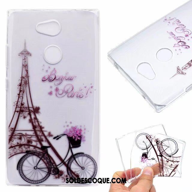 Coque Sony Xperia Xa2 Protection Transparent Étui Rose Fluide Doux En Vente