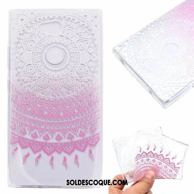 Coque Sony Xperia Xa2 Protection Transparent Étui Rose Fluide Doux En Vente