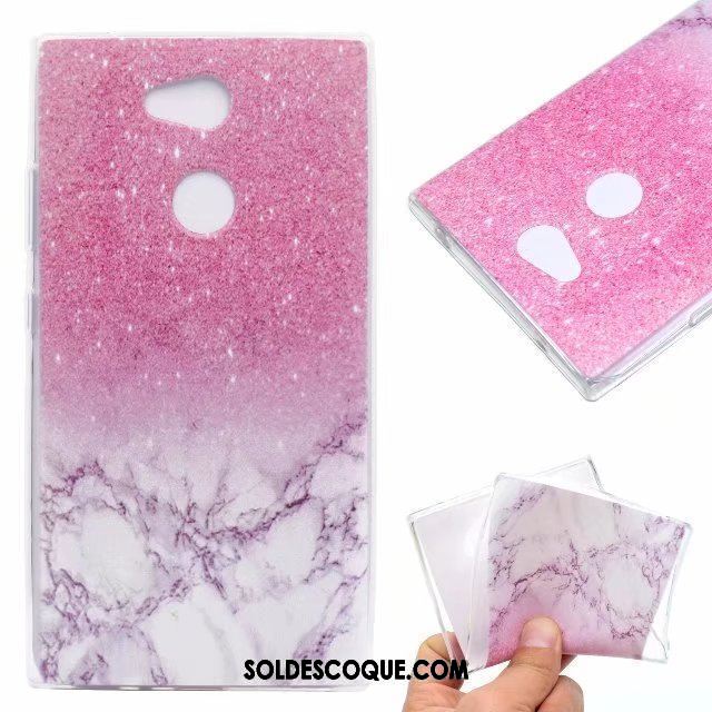 Coque Sony Xperia Xa2 Protection Transparent Étui Rose Fluide Doux En Vente