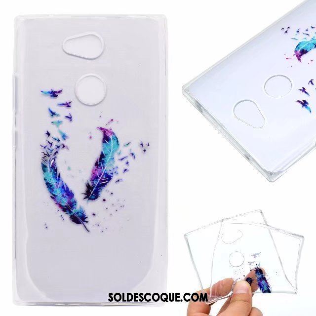 Coque Sony Xperia Xa2 Protection Transparent Étui Rose Fluide Doux En Vente