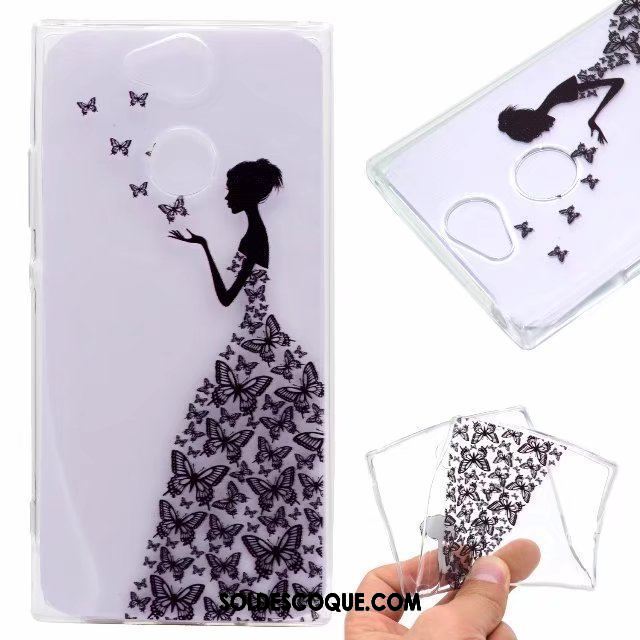 Coque Sony Xperia Xa2 Silicone Noir Très Mince Fluide Doux Incassable Housse France